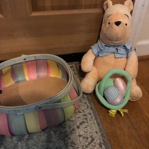 Pooh bear and basket